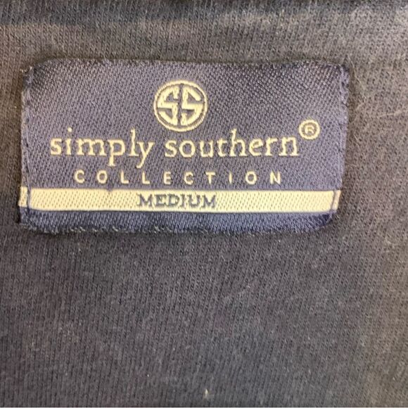Simply Southern Blue 1/2 zip pullover size M - Picture 6 of 7